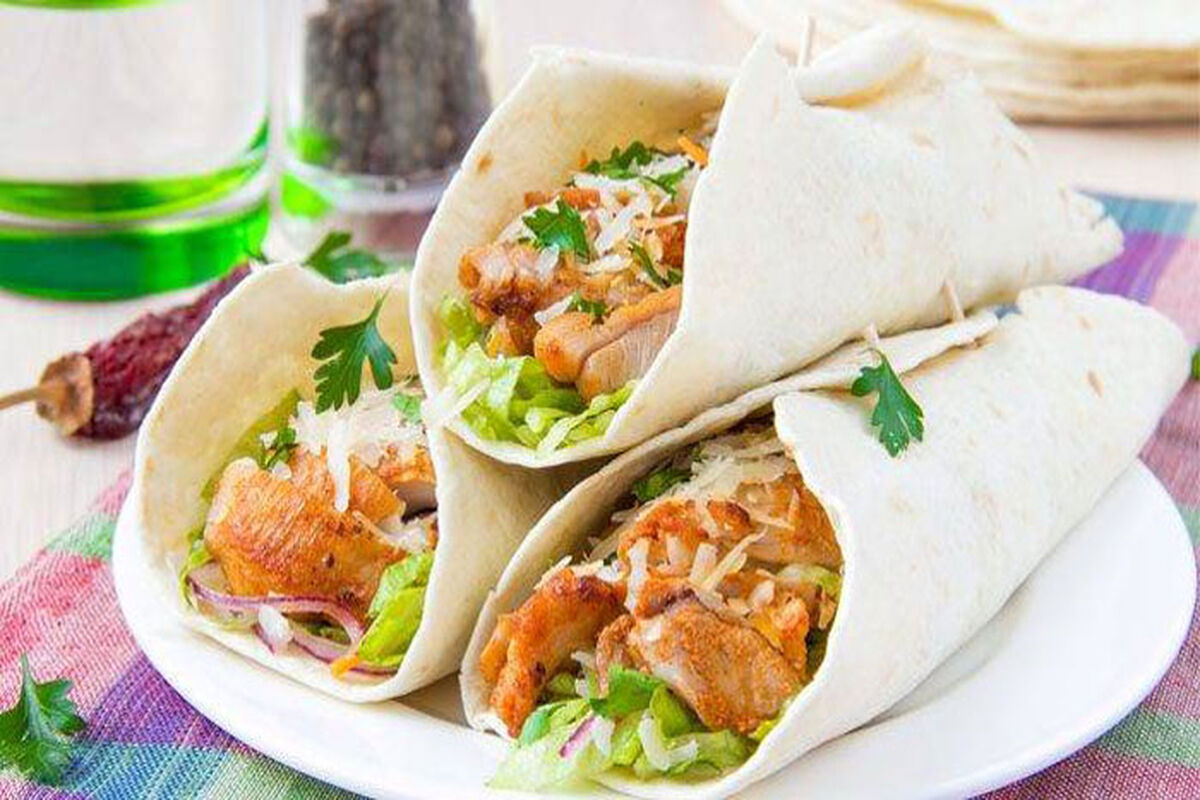 طرز تهیه بوریتوی مرغ خوشمزه و ساده