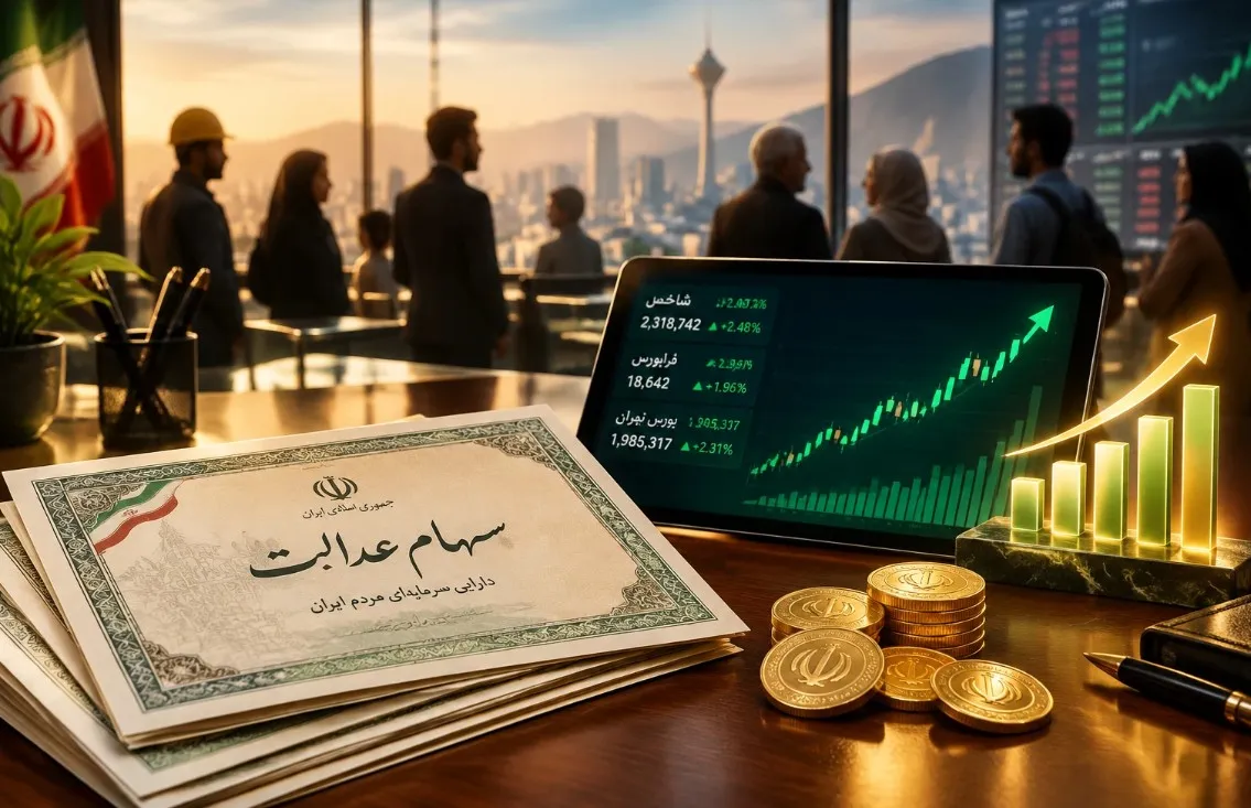 ارزش سهام عدالت امروز ۹ آبان ۱۴۰۵ با افت ۲ ۶۷۳ درصدی همراه شد