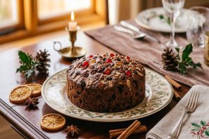 طرز تهیه کیک کریسمس با میوه‌های خشک؛ آموزش مرحله‌به‌مرحله