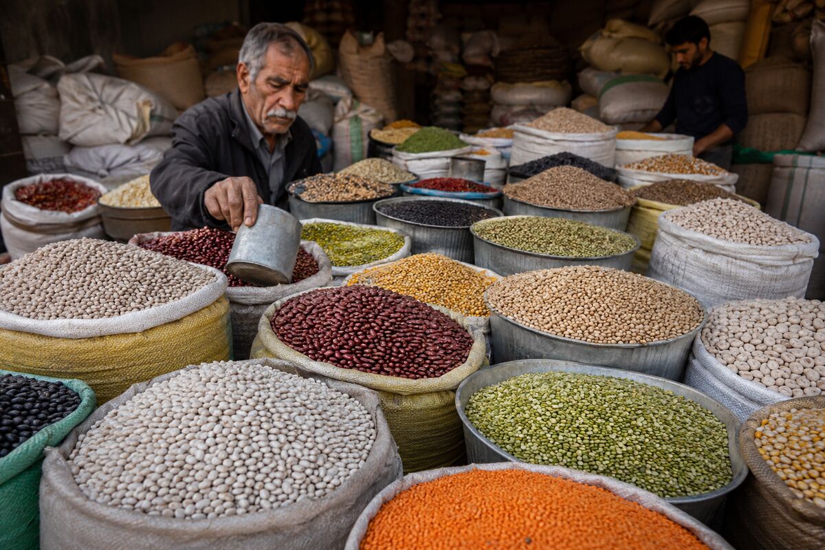 قیمت حبوبات امروز ۵ آبان ۱۴۰۵ عدس لوبیا و نخود چند