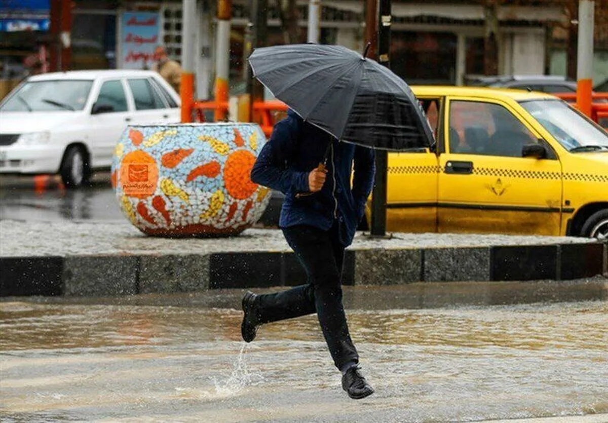 هشدار زرد هواشناسی برای بارش و آب گرفتگی در چند استان